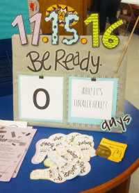 VISTA members made a countdown clock for the Wonder Workshops Grand Opening