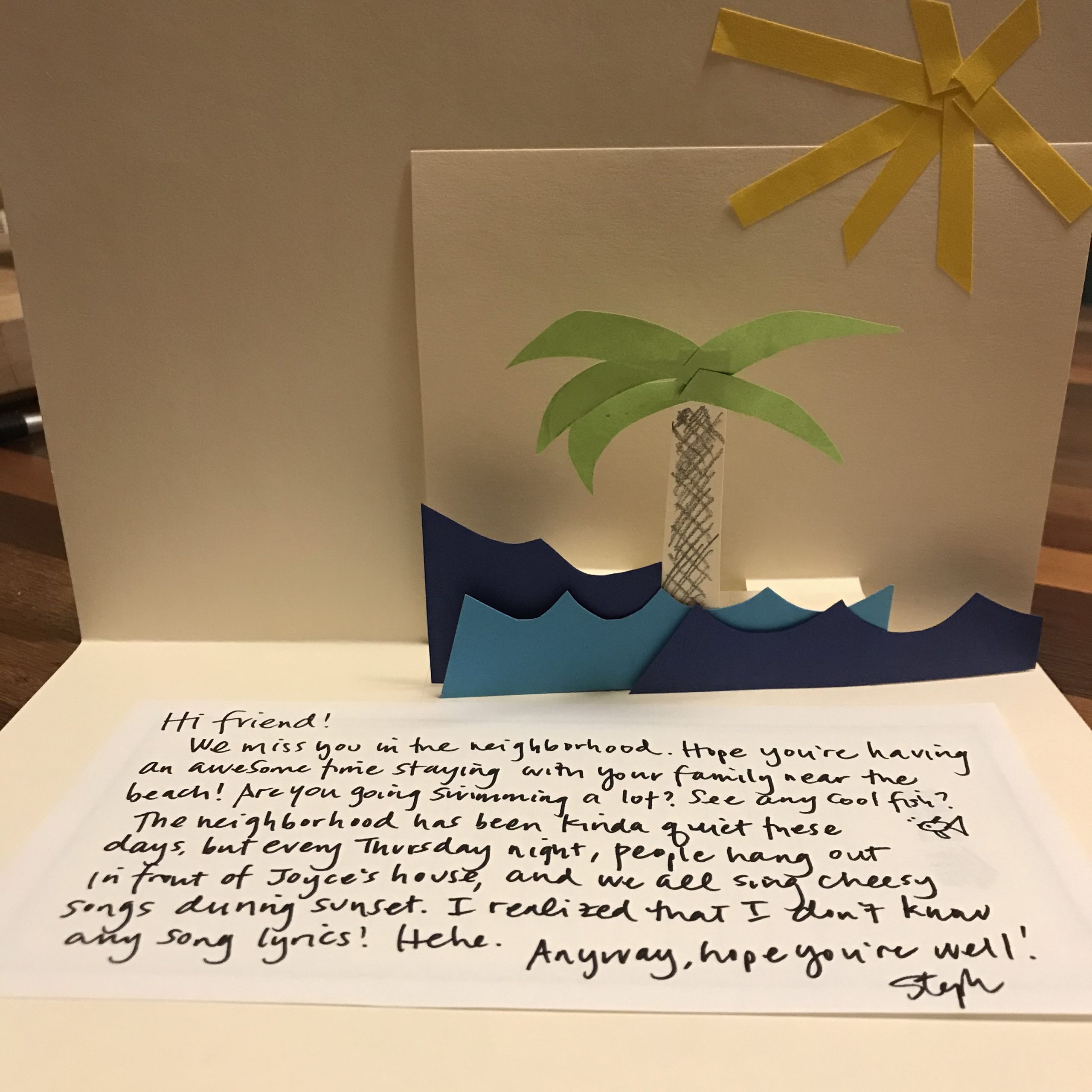 Learning in the Making: Letter Writing & Pop-up Cards