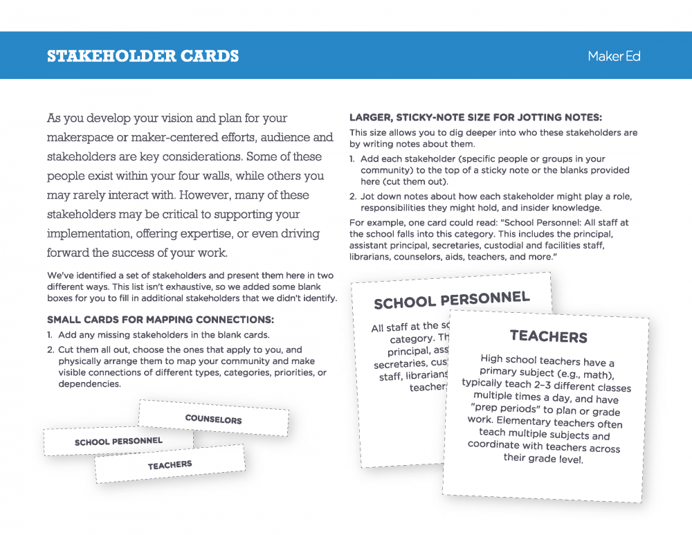 Stakeholder Cards