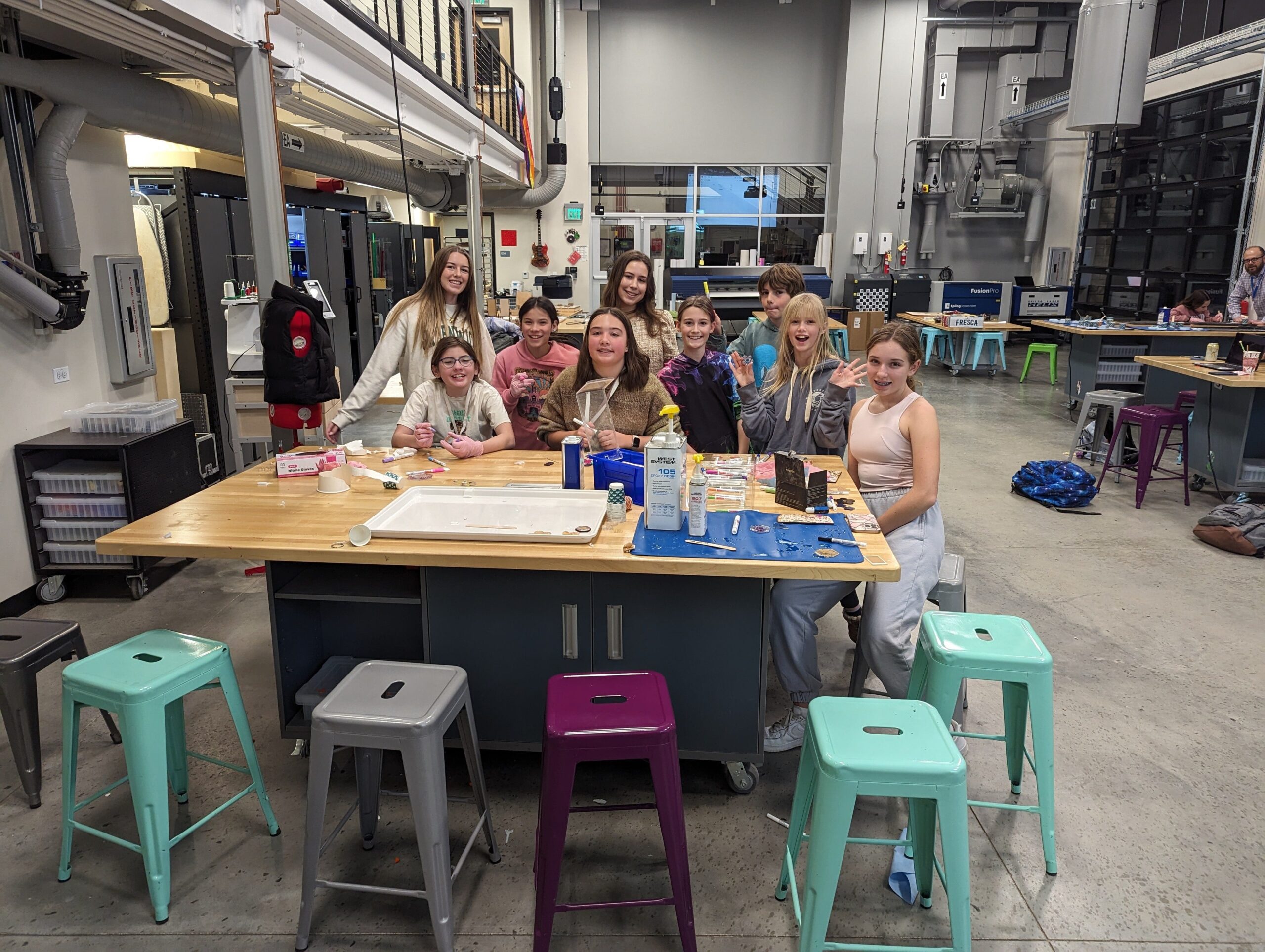 The Dawson School Makerspace in action