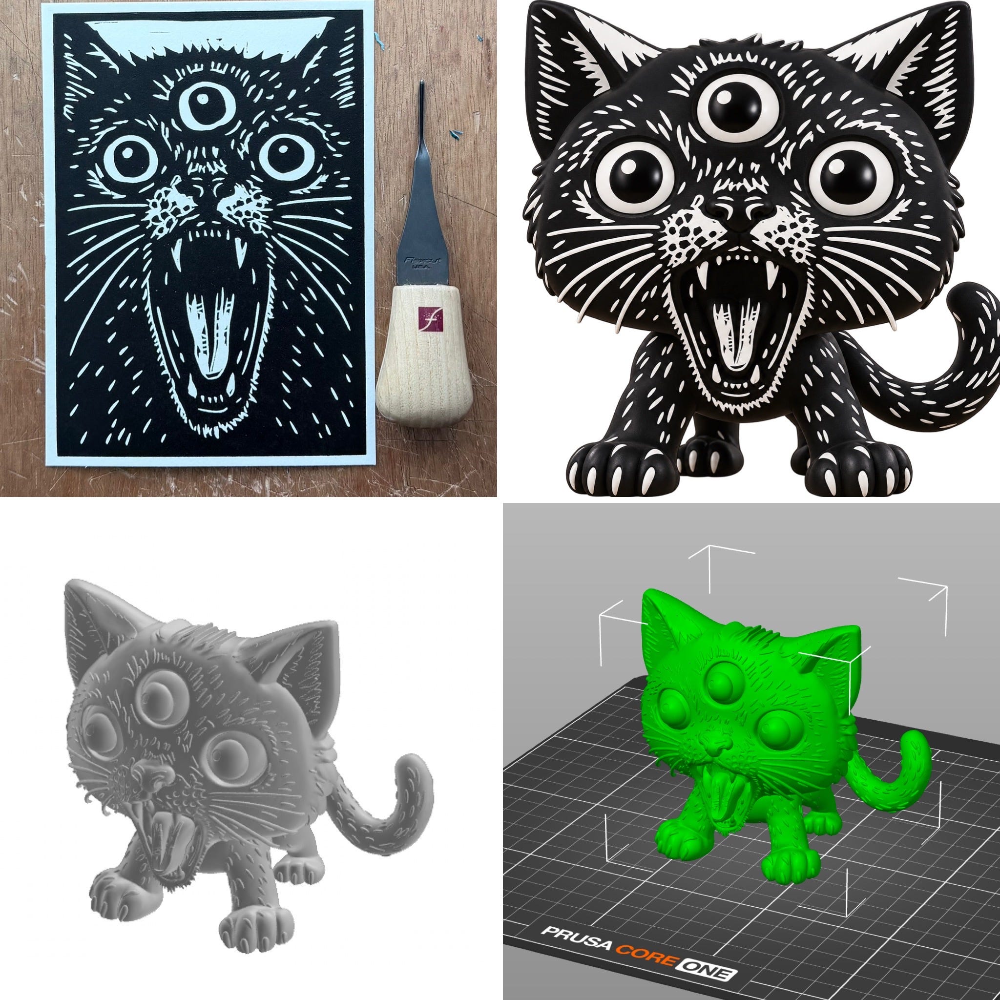 From Linocut to 3D Print: When Old Craft Meets New Technology